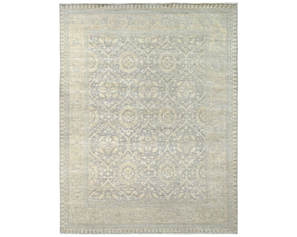 12x15 Zeigler Gray Afghan Hand Knotted Wool Area Rug